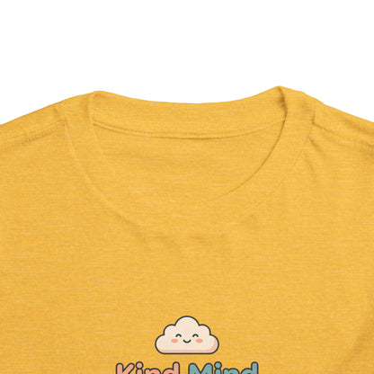 Kind Mind Brave Heart Toddler Shirt | Positive Affirmations Emotional Wellness Kids Tee