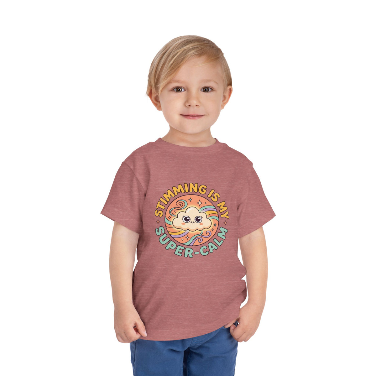 Toddler Tee — "Stimming Is My Super-Calm" Affirmation | Autism Acceptance & Sensory Pride Shirt