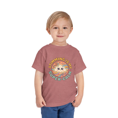 Toddler Tee — "Stimming Is My Super-Calm" Affirmation | Autism Acceptance & Sensory Pride Shirt