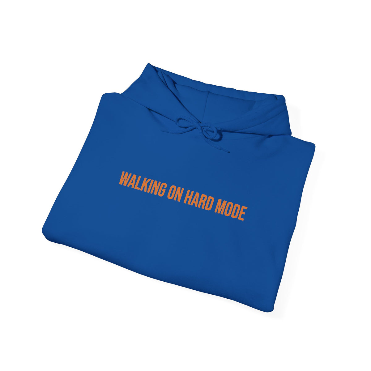 "Walking on Hard Mode" Unisex Hoodie — Bold Gold Statement | Uplifted By Design™ Cerebral Palsy & Adaptive Movement Hoodie