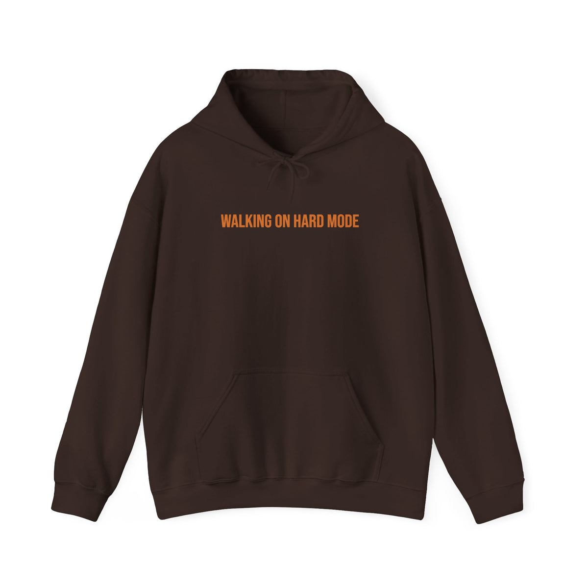 "Walking on Hard Mode" Unisex Hoodie — Bold Gold Statement | Uplifted By Design™ Cerebral Palsy & Adaptive Movement Hoodie