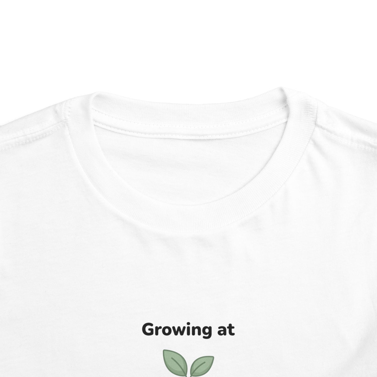 Growing at My Own Pace Toddler Shirt | Potted Plant Positive Affirmation Kids Tee