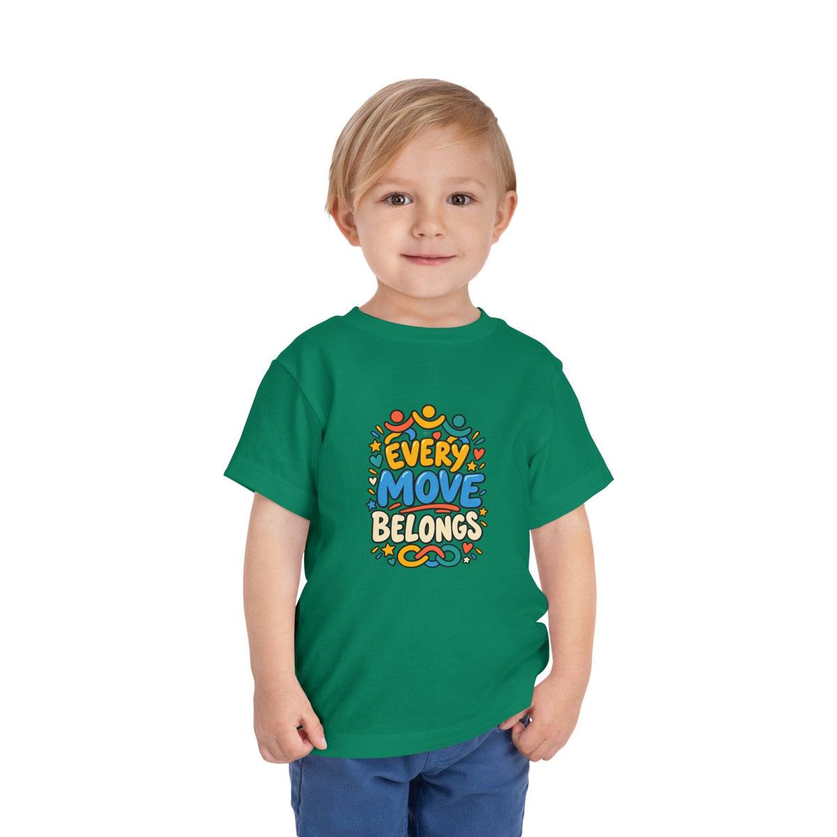 Toddler Tee — "Every Move Belongs" Inclusive Movement | Cerebral Palsy & Disability Pride Shirt