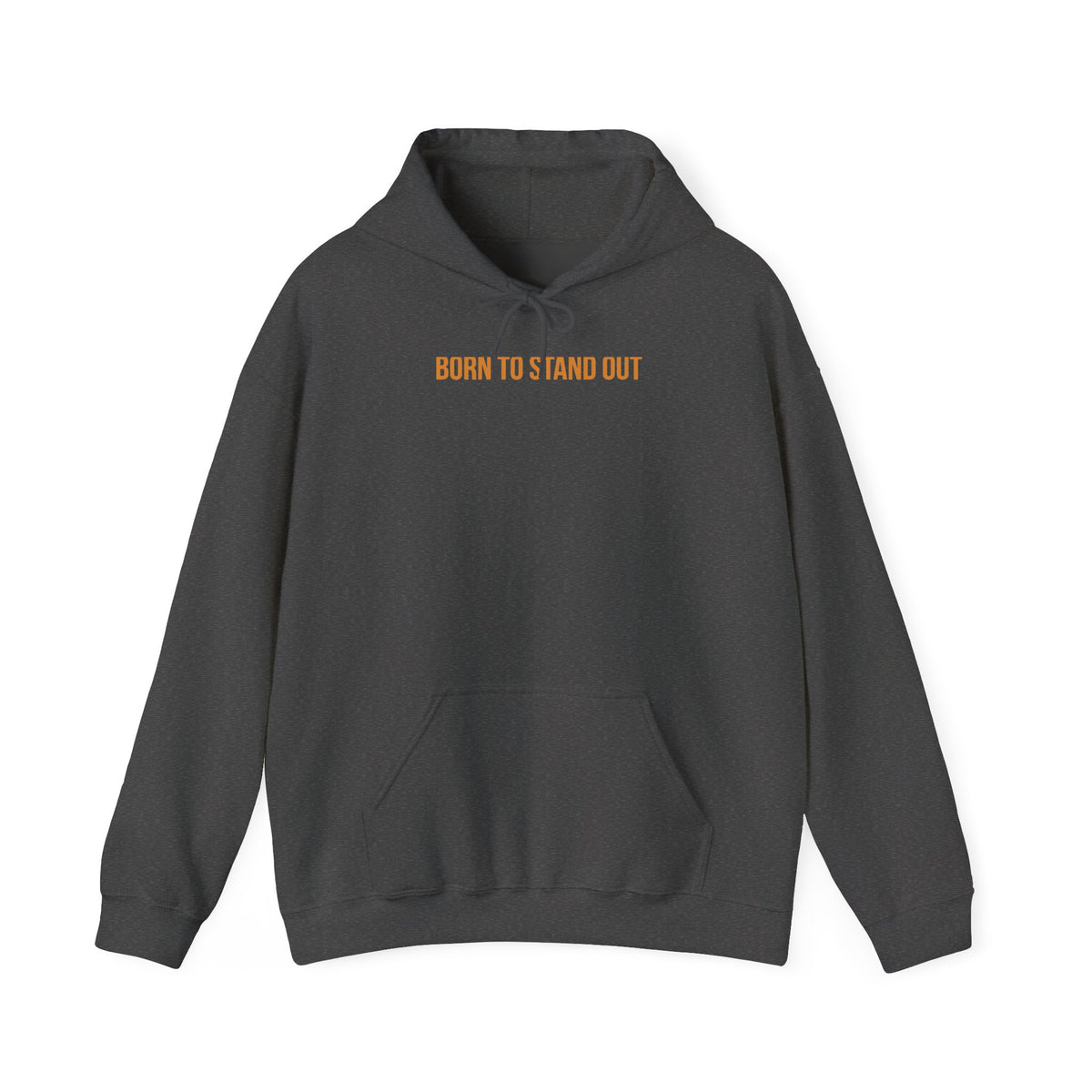 "Born to Stand Out" Unisex Hoodie — Minimal Gold Lettering | Uplifted By Design™ Cerebral Palsy & Adaptive Movement Hoodie