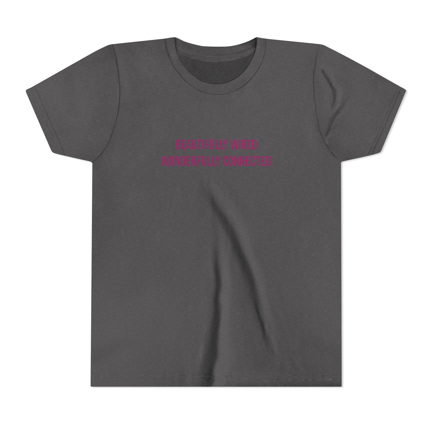 “Beautifully Wired, Wonderfully Connected” Neurodivergent Pride Youth Tee | Uplifted By Design