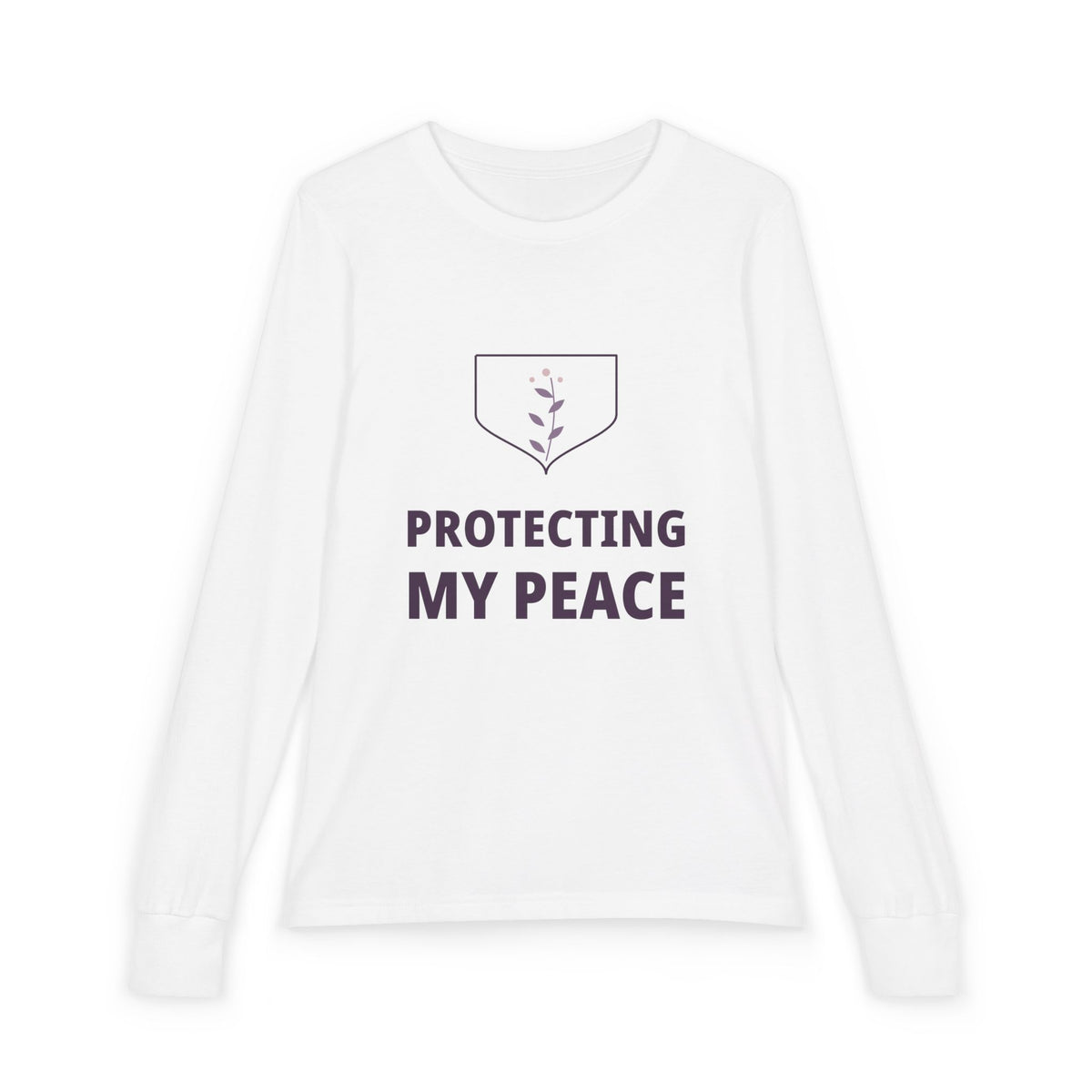 Protecting My Peace Illustrated Edition Youth Long-Sleeve Tee | Uplifted By Design™