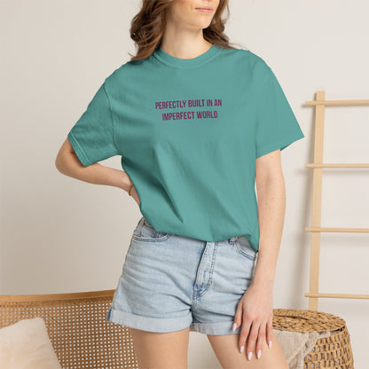 "Perfectly Built in an Imperfect World" Autism Awareness Tee