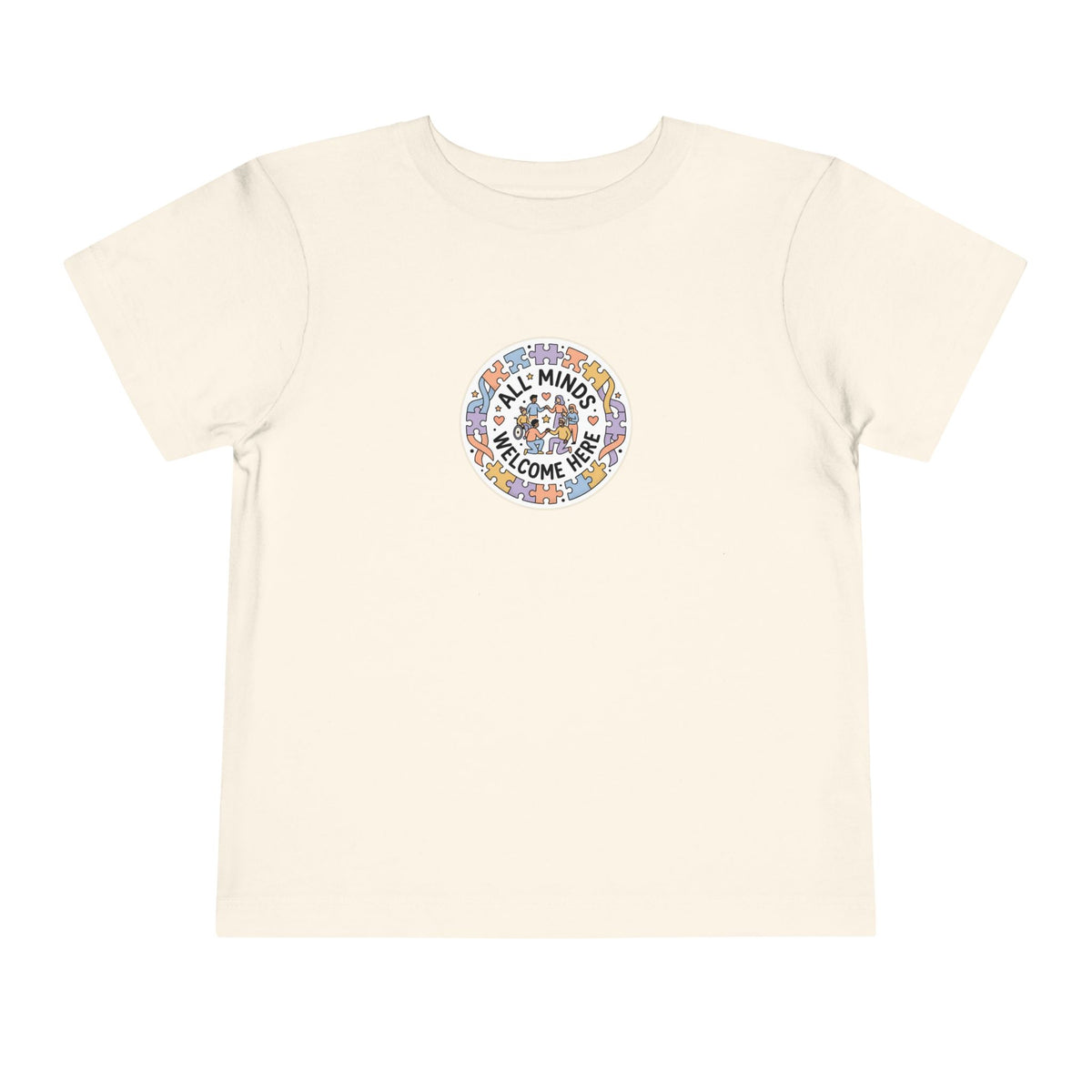 All Minds Welcome Here Neurodiversity Toddler Tee | Autism Acceptance