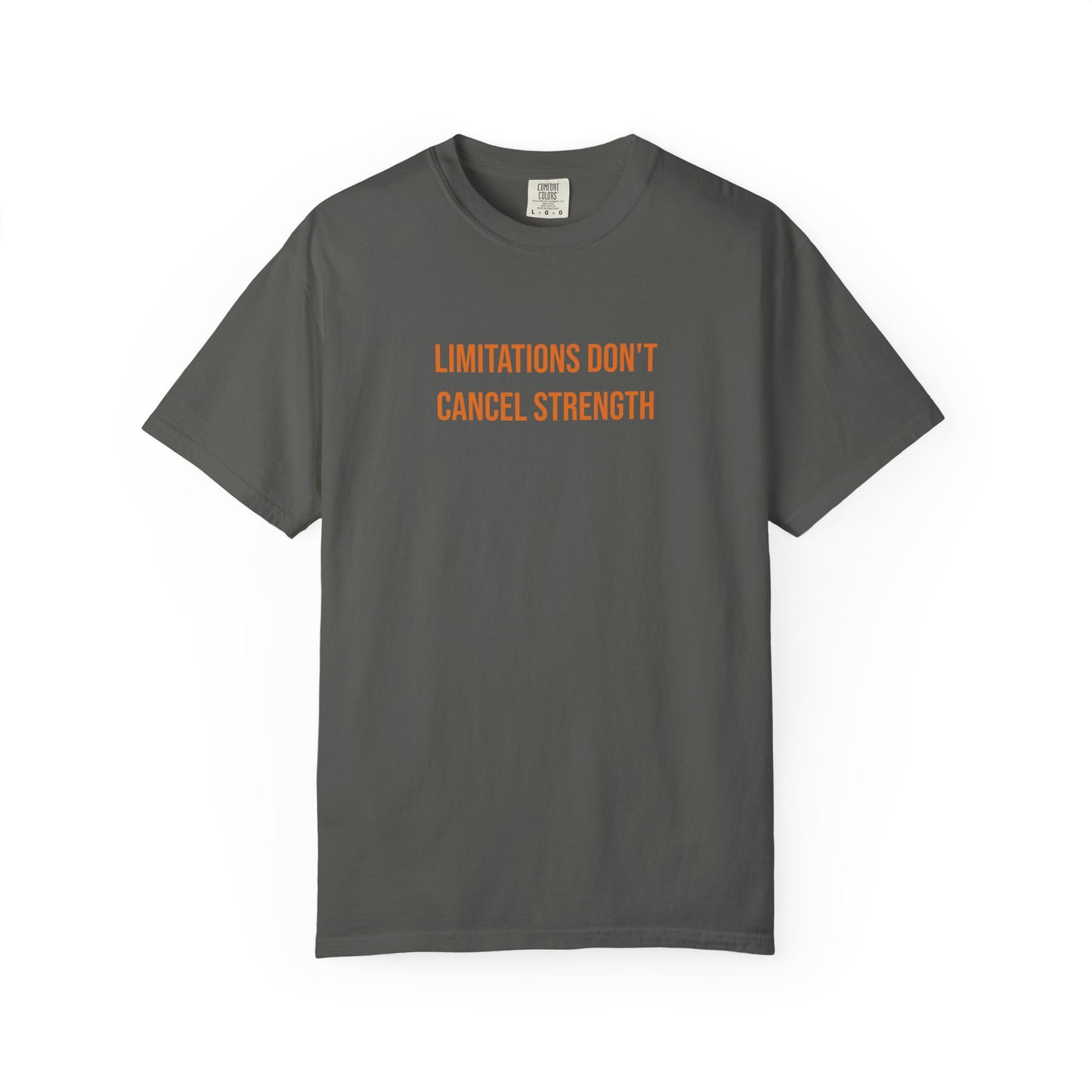Limitations Dont Cancel Strength T-shirt | CP Awareness Tee