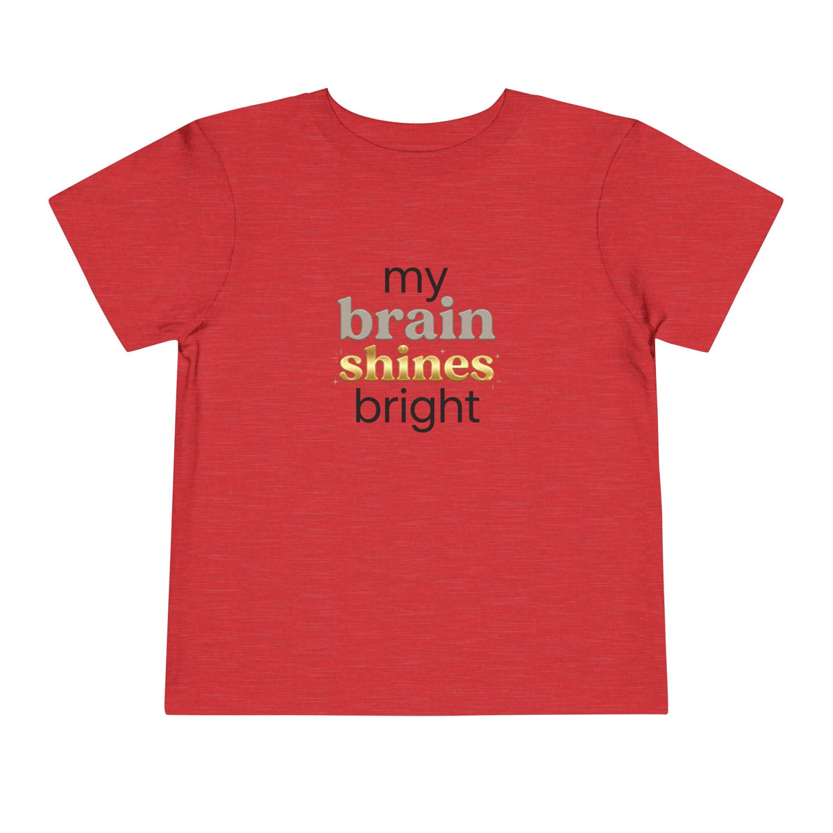 My Brain Shines Bright Neurodiversity Toddler Shirt | Autism Acceptance