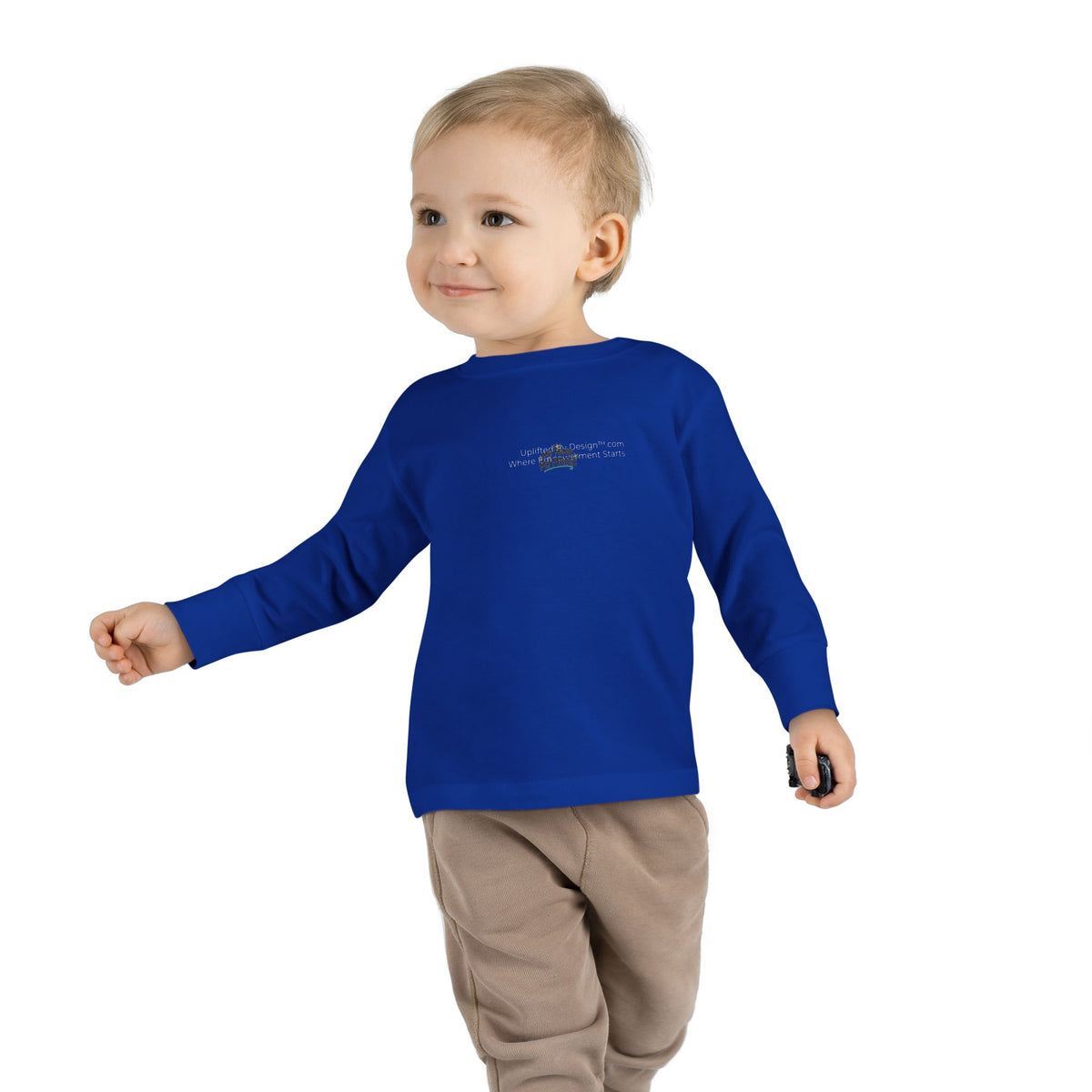 "My Mind, My Magic" Toddler Long Sleeve Tee — Sparkle Mind Wordmark | Uplifted By Design™ Autism Acceptance & Sensory Pride Shirt