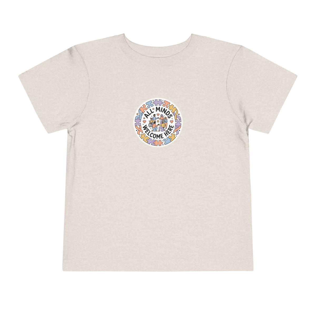 All Minds Welcome Here Neurodiversity Toddler Tee | Autism Acceptance
