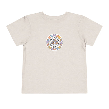 All Minds Welcome Here Neurodiversity Toddler Tee | Autism Acceptance