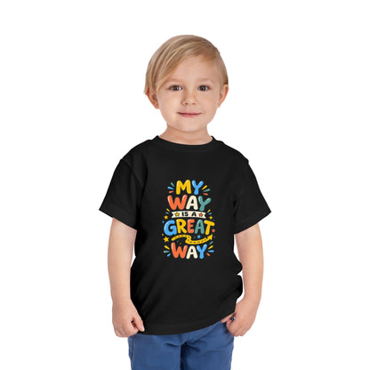 Toddler Tee — "My Way Is a Great Way" Affirmation | Cerebral Palsy & Disability Pride Shirt