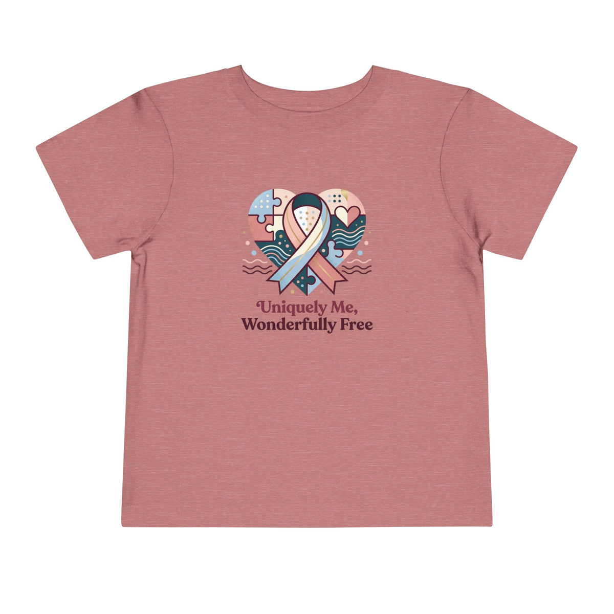 Uniquely Me, Wonderfully Free Neurodiversity Toddler Tee | Autism Acceptance