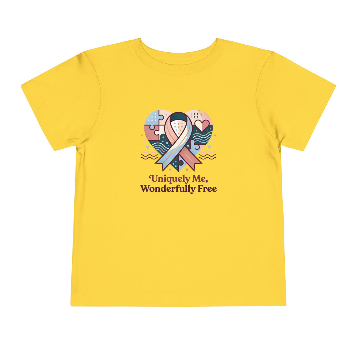 Uniquely Me, Wonderfully Free Neurodiversity Toddler Tee | Autism Acceptance