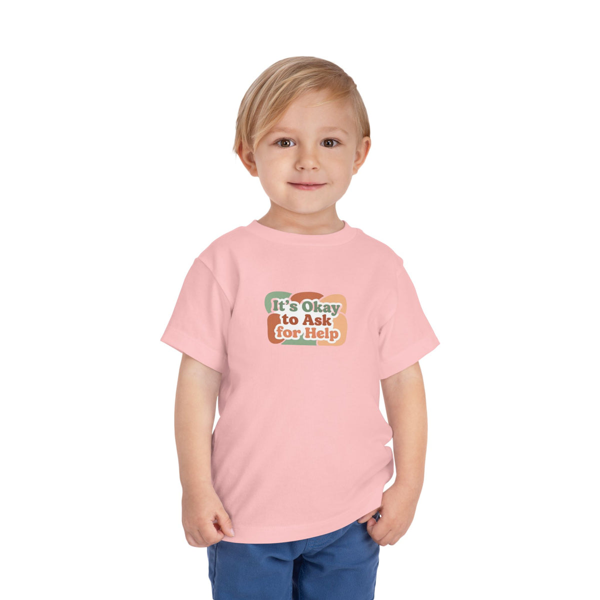 It’s Okay to Ask for Help Toddler Shirt | Positive Mental Health Affirmation Kids Tee