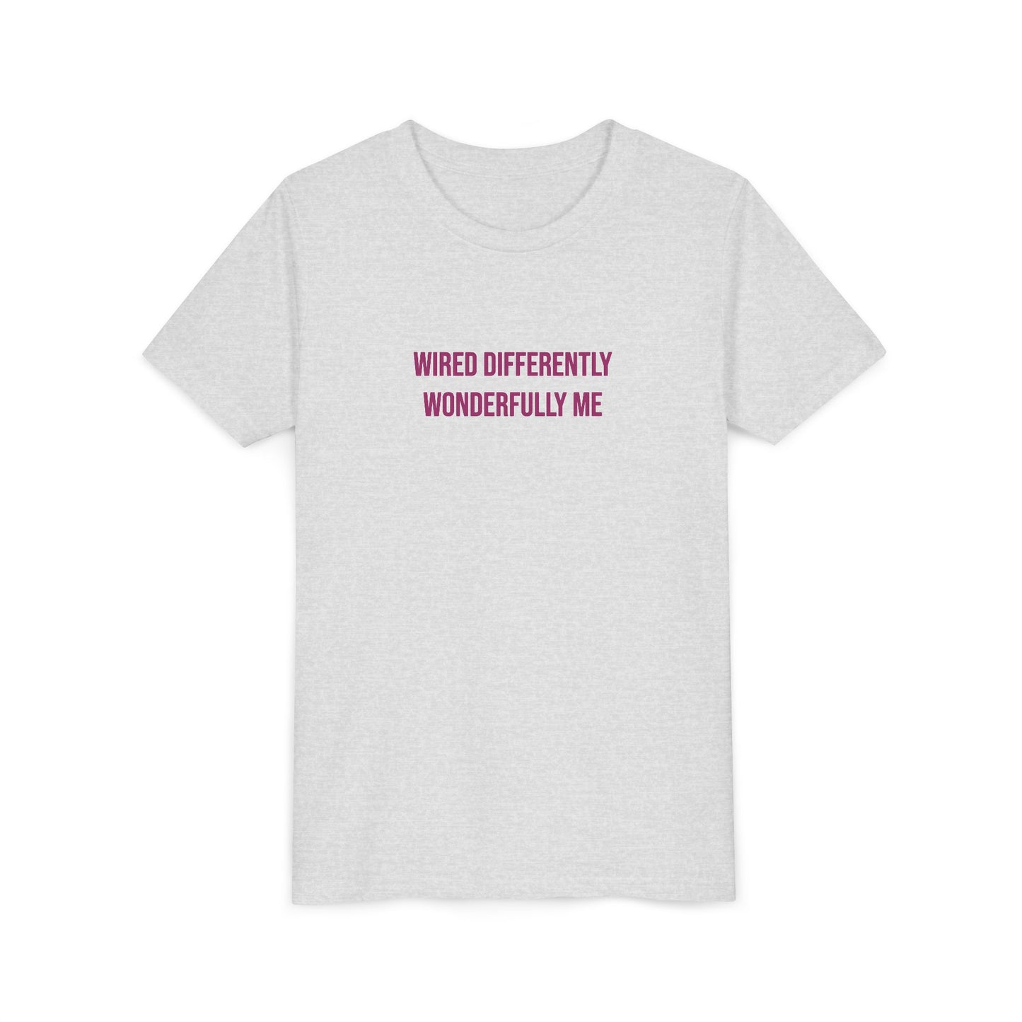 Youth Tee — "Wired Differently Wonderfully Me" Inspirational Kids T‑Shirt