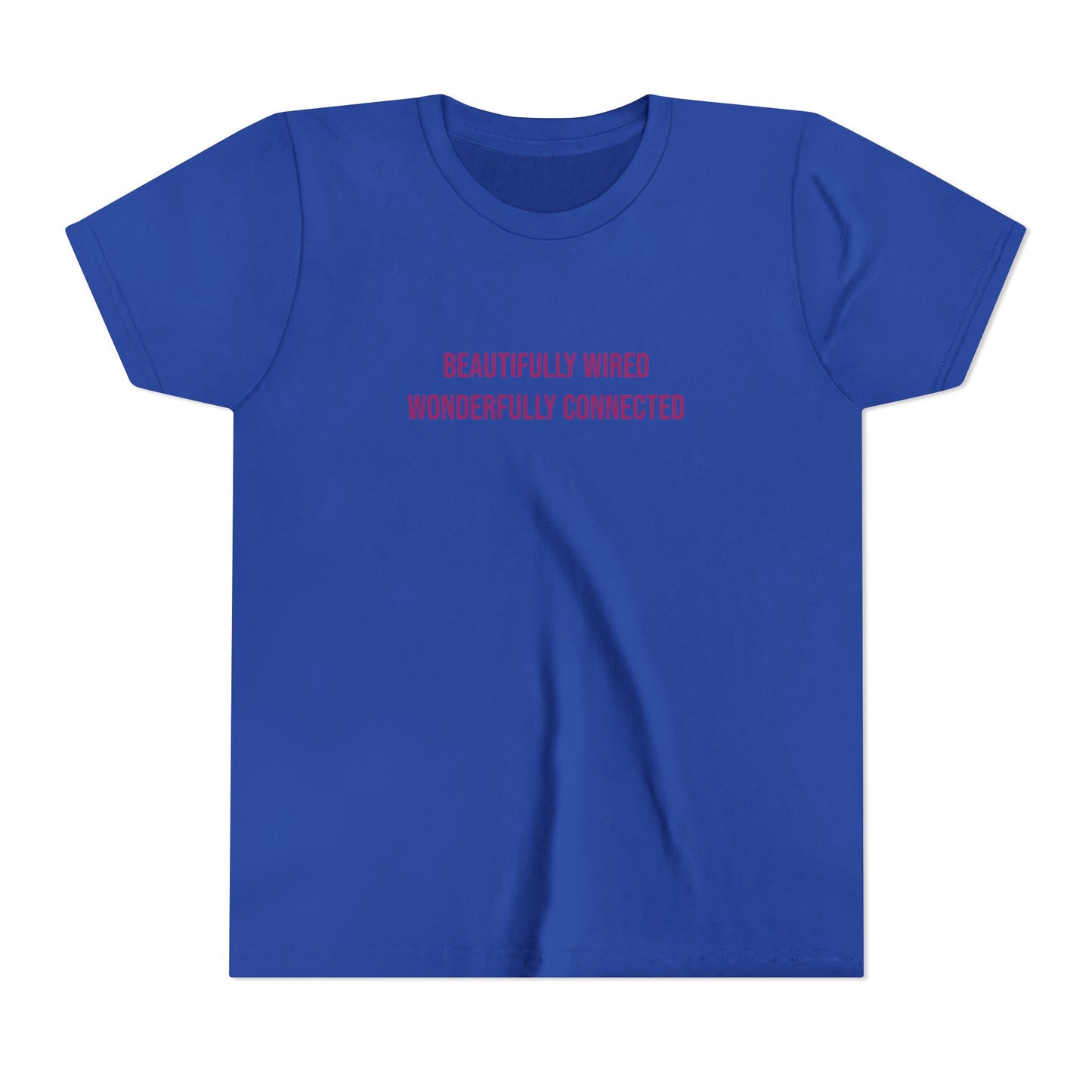 “Beautifully Wired, Wonderfully Connected” Neurodivergent Pride Youth Tee | Uplifted By Design