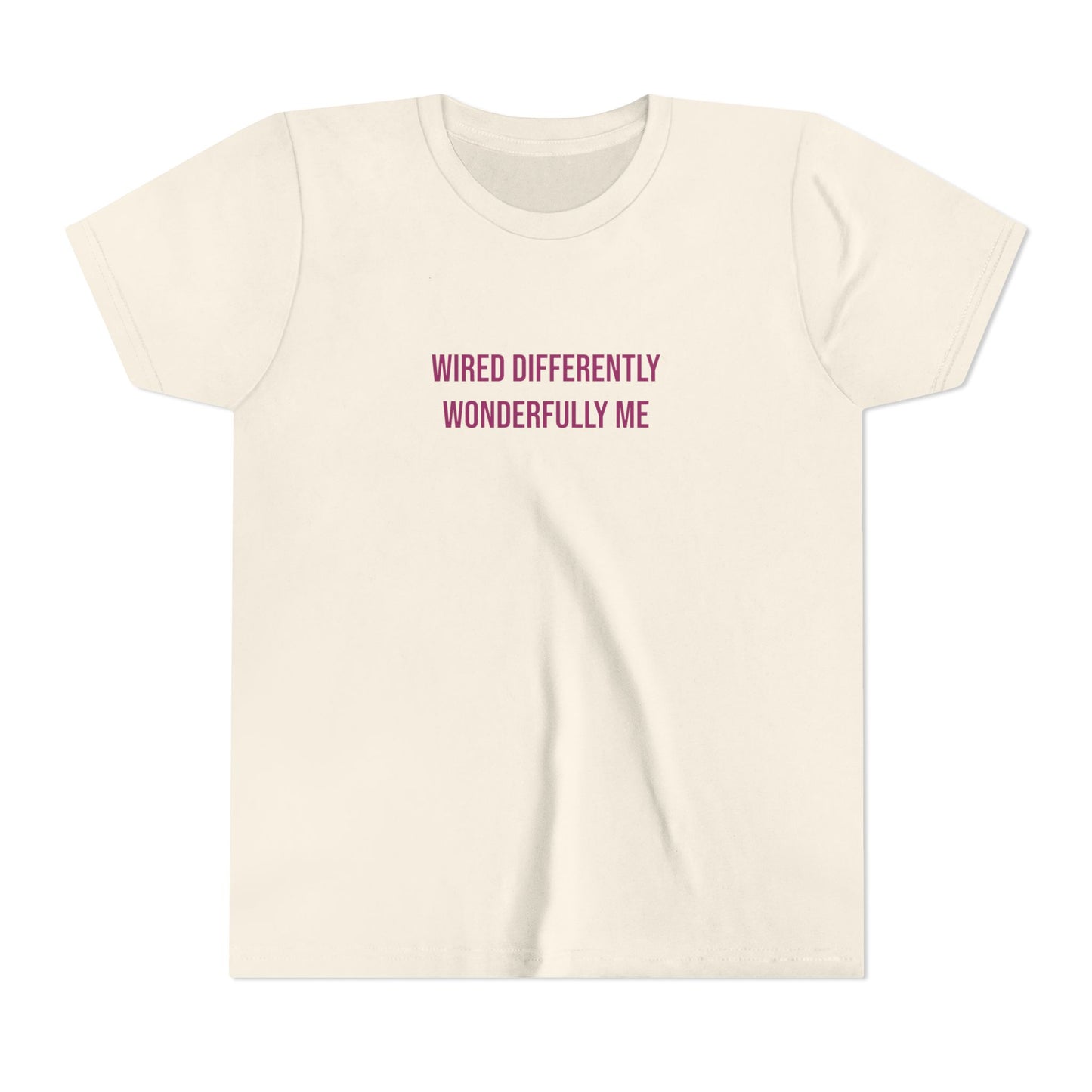 Youth Tee — "Wired Differently Wonderfully Me" Inspirational Kids T‑Shirt