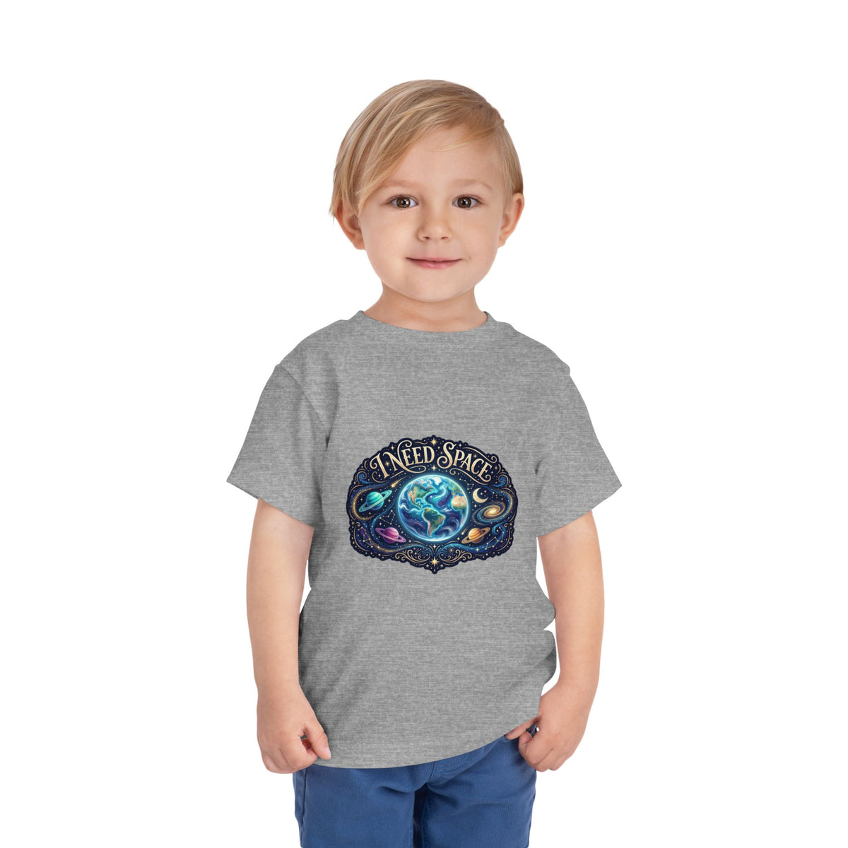 Toddler Tee — "I Need Space" Cosmic Galaxy | Autism Acceptance & Sensory Pride Shirt