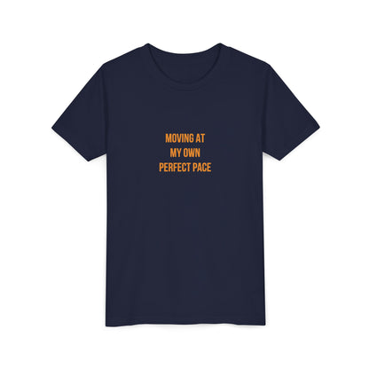 "Moving at My Own Perfect Pace" Cerebral Palsy Awareness Youth Tee | Uplifted By Design