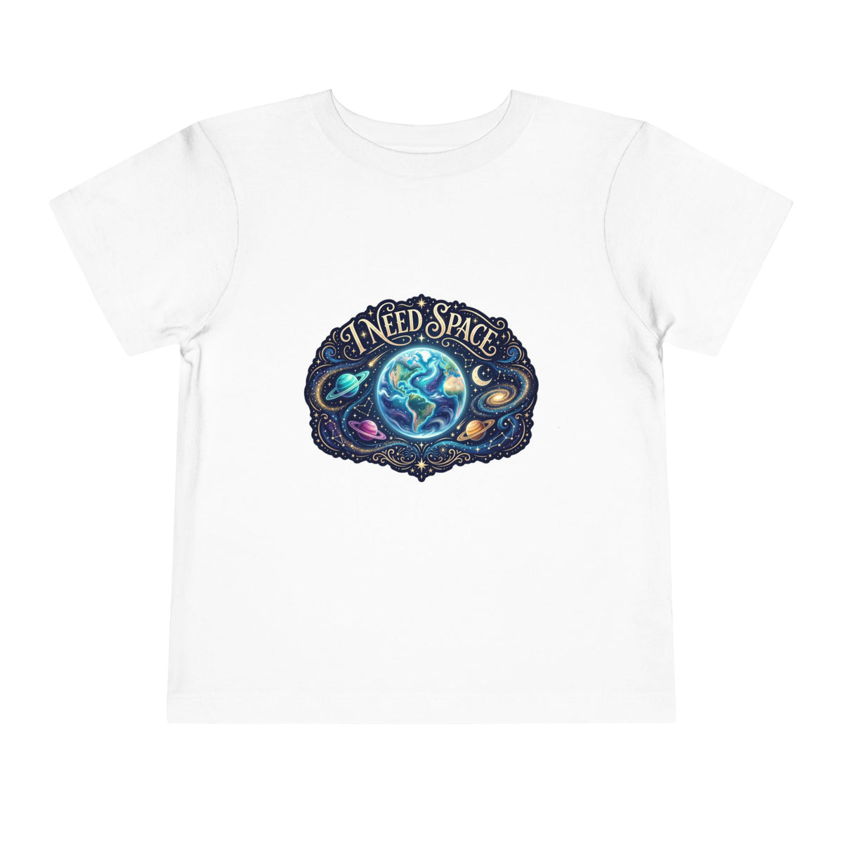 Toddler Tee — "I Need Space" Cosmic Galaxy | Autism Acceptance & Sensory Pride Shirt
