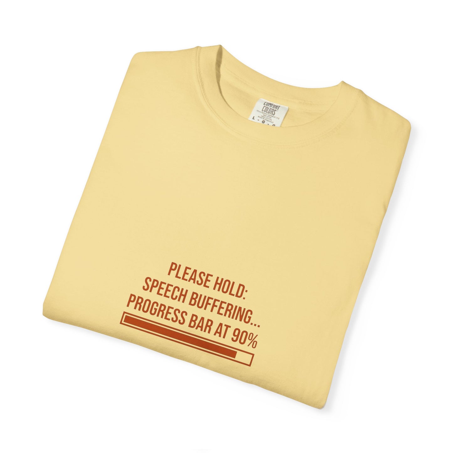 Please Hold Speech Buffering Tee | CP Awareness | Uplifted By Design