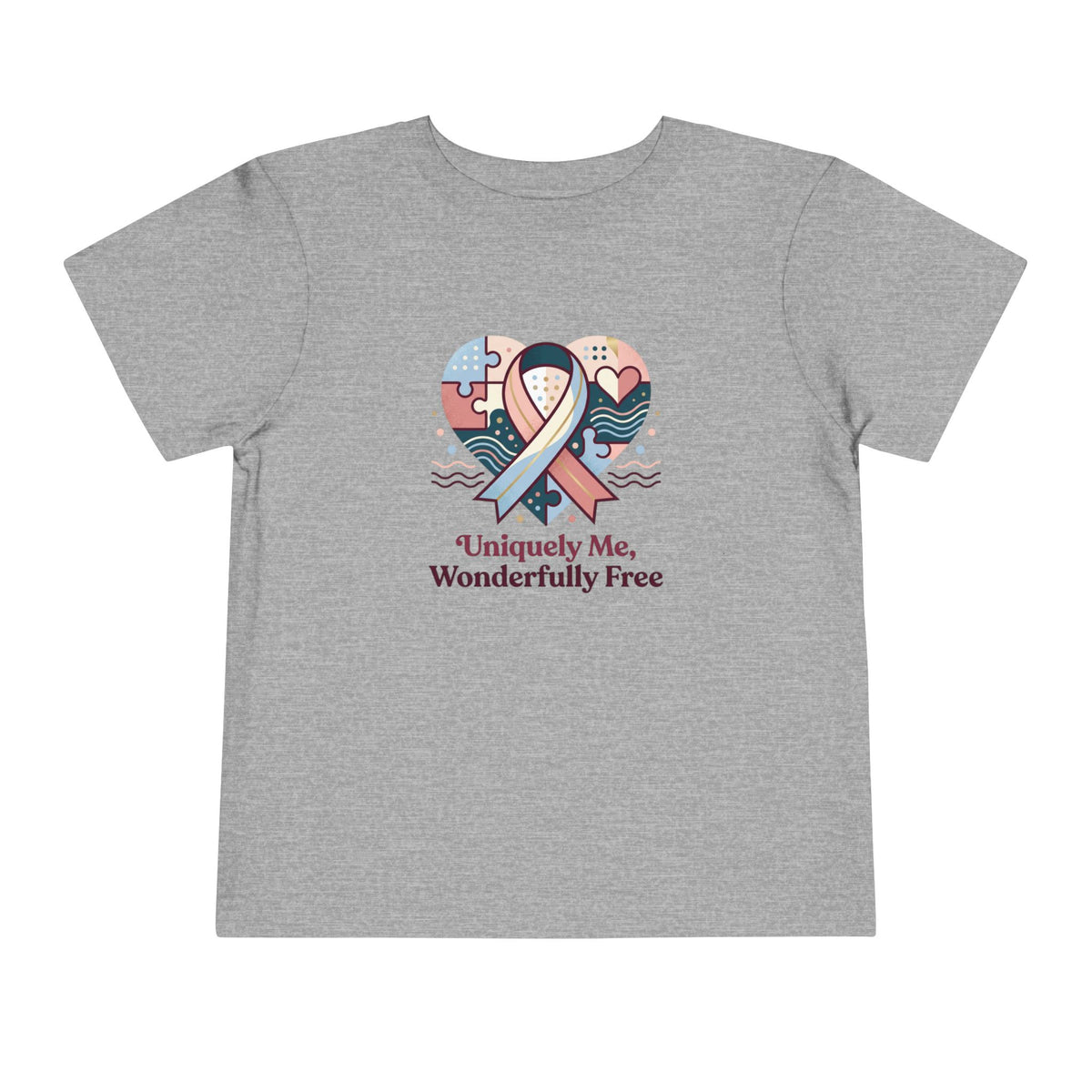 Uniquely Me, Wonderfully Free Neurodiversity Toddler Tee | Autism Acceptance