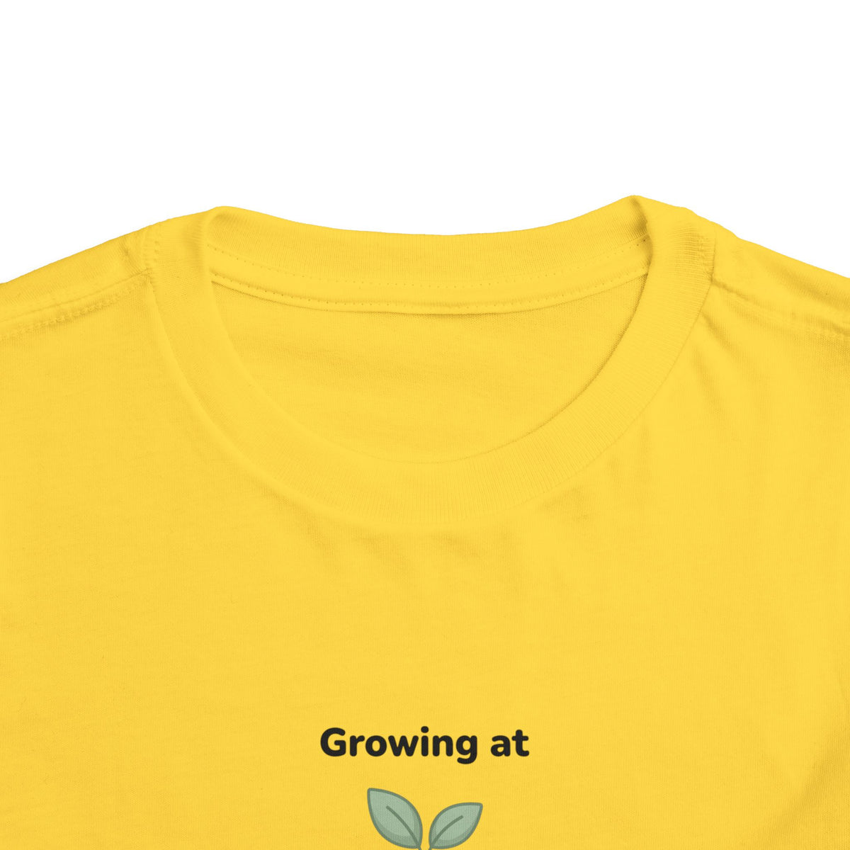 Growing at My Own Pace Toddler Shirt | Potted Plant Positive Affirmation Kids Tee