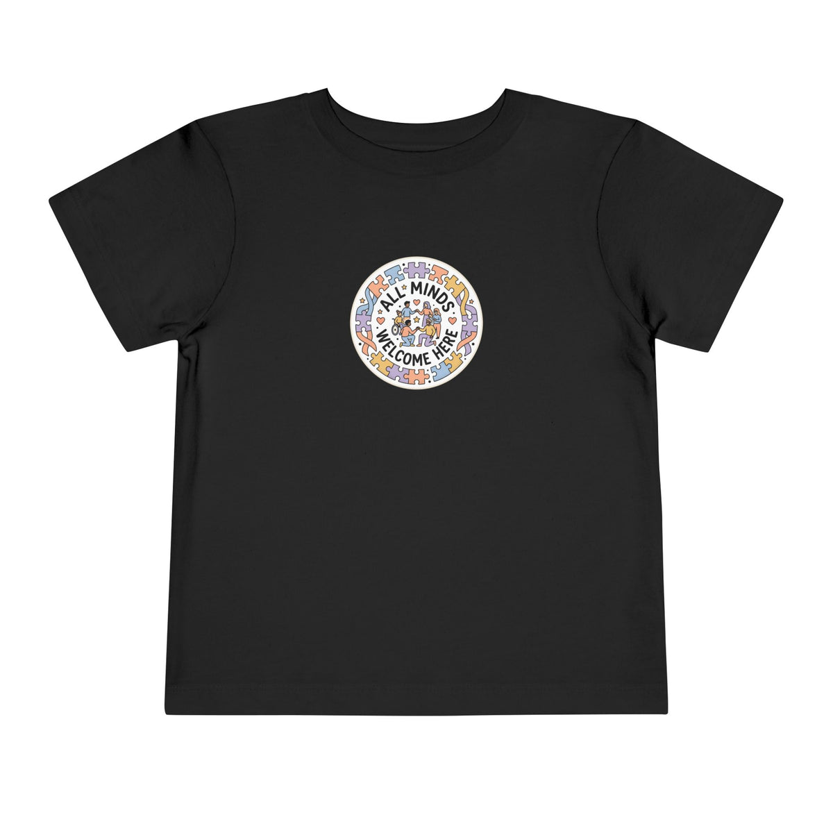 All Minds Welcome Here Neurodiversity Toddler Tee | Autism Acceptance