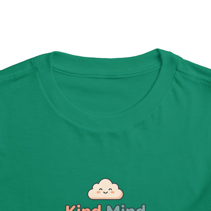 Kind Mind Brave Heart Toddler Shirt | Positive Affirmations Emotional Wellness Kids Tee