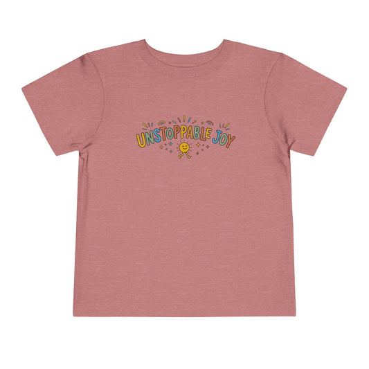 "Unstoppable Joy" Toddler Graphic Tee | Uplifted By Design™ Cerebral Palsy & Adaptive Movement Shirt