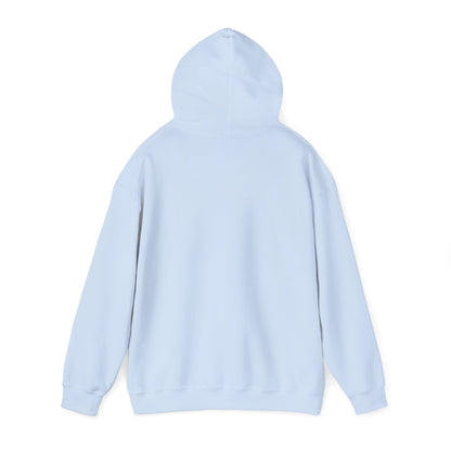 "Protecting My Peace" Unisex Hoodie — Minimal Blue Lettering | Uplifted By Design™ Mental Health & Emotional Wellbeing Hoodie