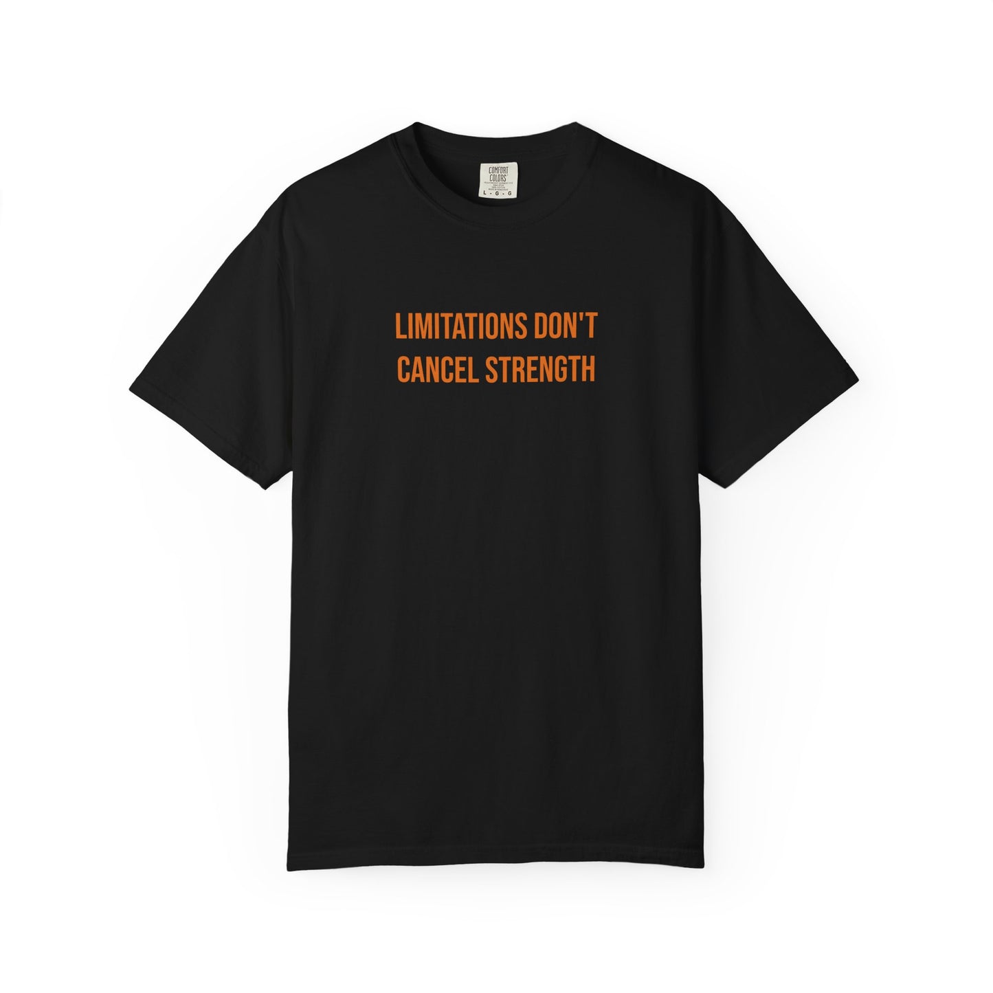 Limitations Dont Cancel Strength T-shirt | CP Awareness Tee