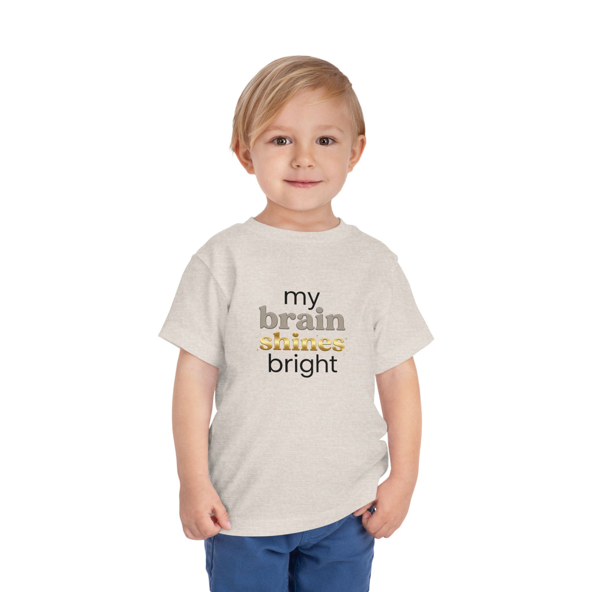 My Brain Shines Bright Neurodiversity Toddler Shirt | Autism Acceptance