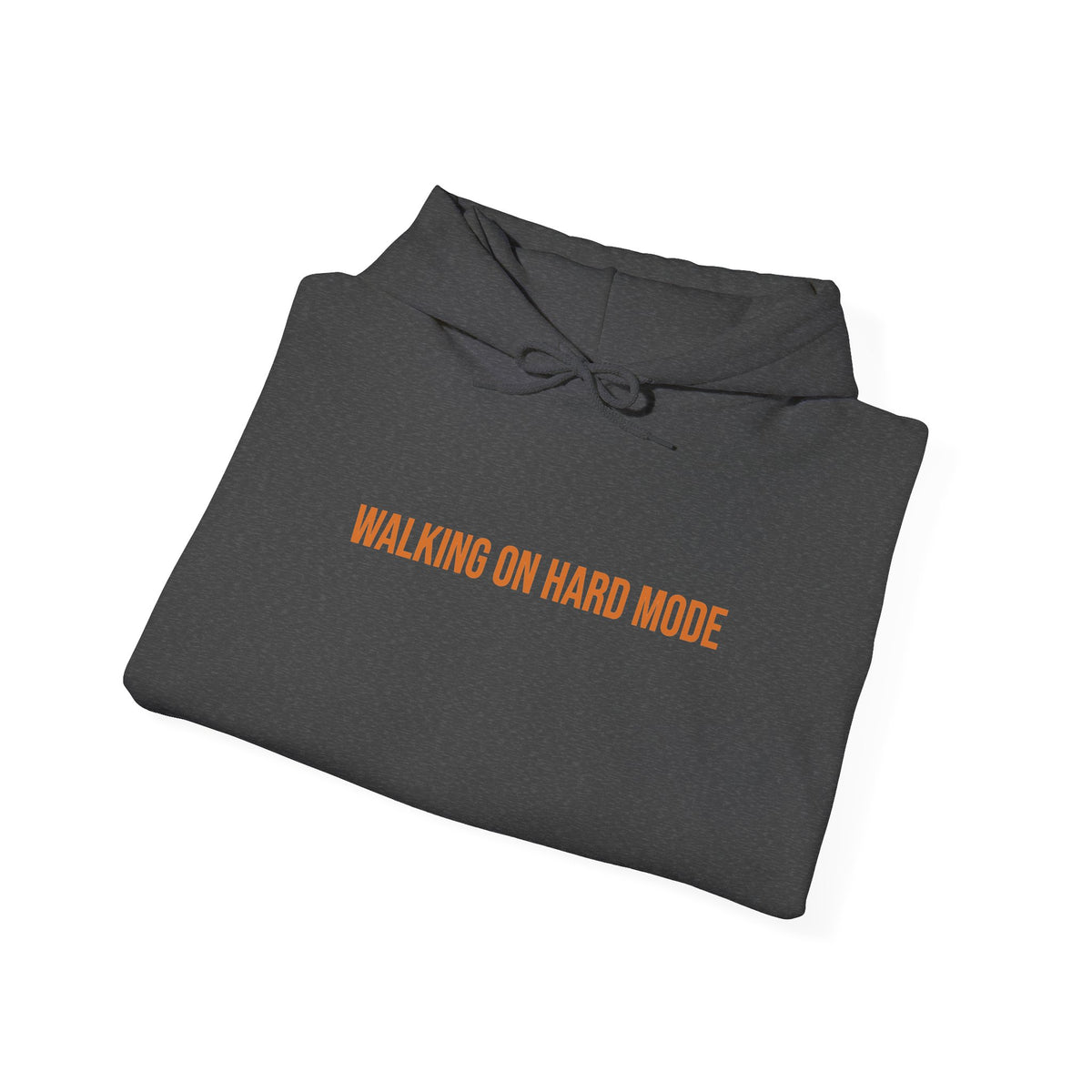 "Walking on Hard Mode" Unisex Hoodie — Bold Gold Statement | Uplifted By Design™ Cerebral Palsy & Adaptive Movement Hoodie