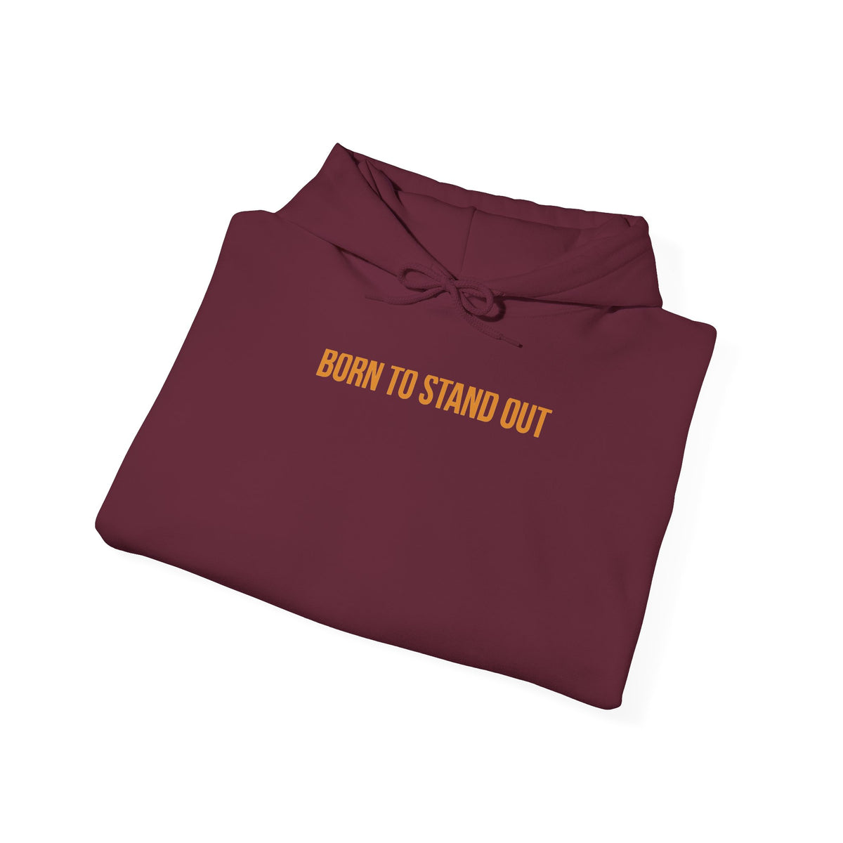 "Born to Stand Out" Unisex Hoodie — Minimal Gold Lettering | Uplifted By Design™ Cerebral Palsy & Adaptive Movement Hoodie