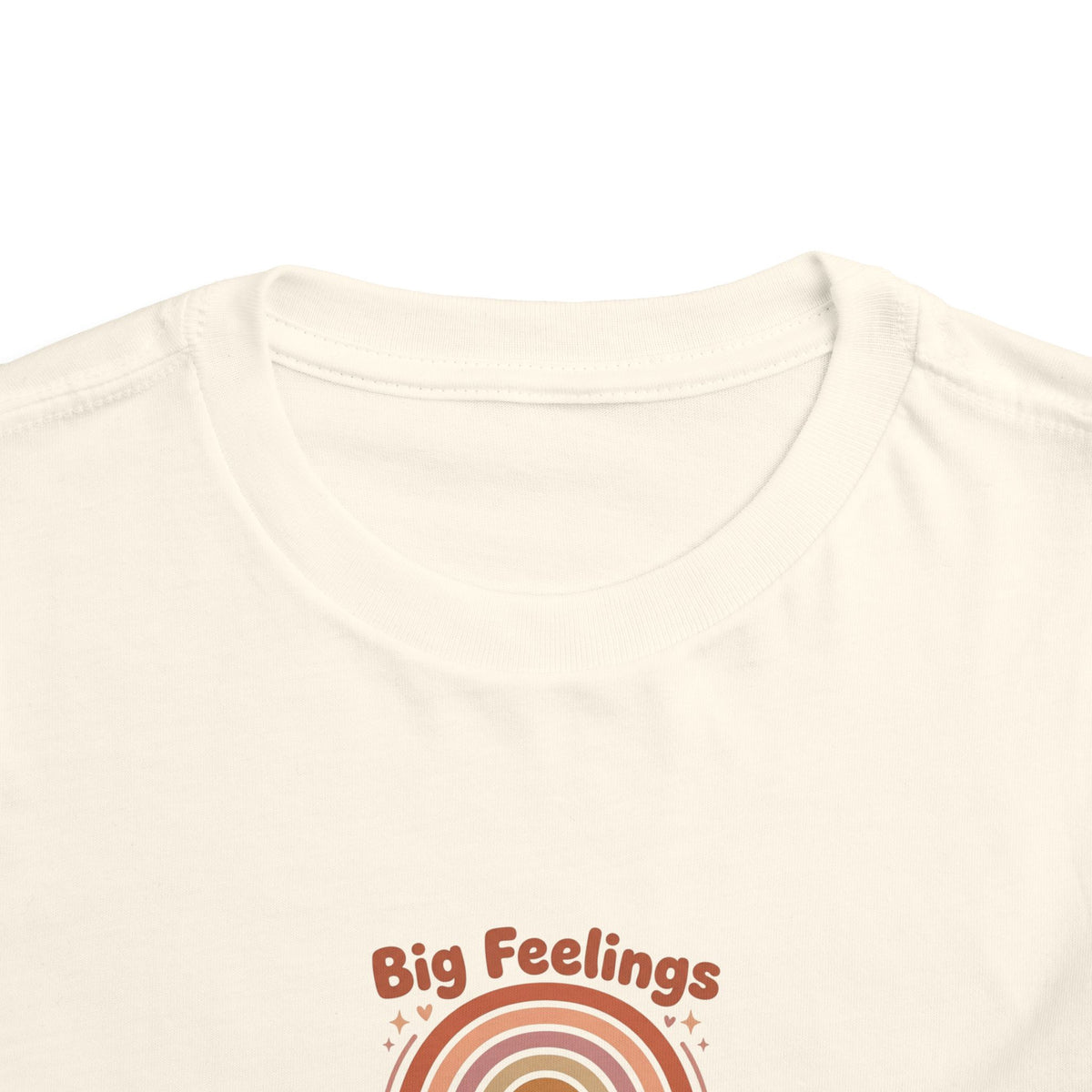 Big Feelings Are Welcome Here Toddler Shirt | Boho Rainbow Emotional Wellness Kids Tee