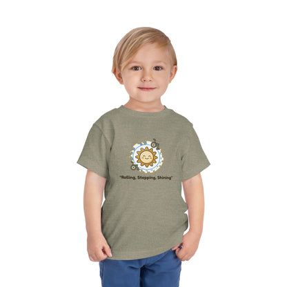 "Rolling, Stepping, Shining" Toddler Graphic Tee | Uplifted By Design™ Cerebral Palsy & Adaptive Movement Shirt