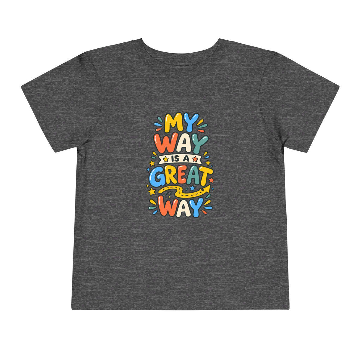 Toddler Tee — "My Way Is a Great Way" Affirmation | Cerebral Palsy & Disability Pride Shirt