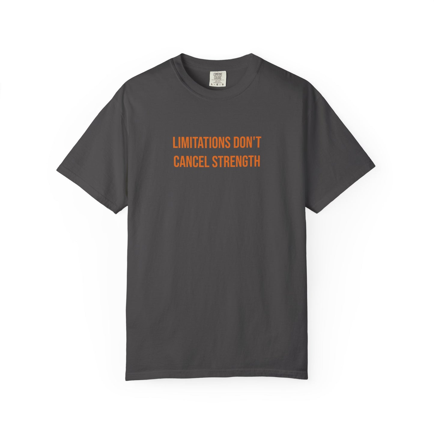 Limitations Dont Cancel Strength T-shirt | CP Awareness Tee