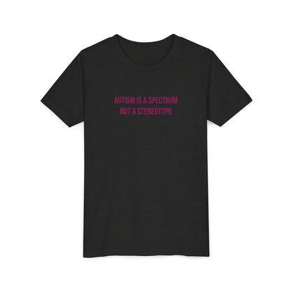 "Autism Is A Spectrum Not A Stereotype" Neurodivergent Pride Youth Tee | Uplifted By Design