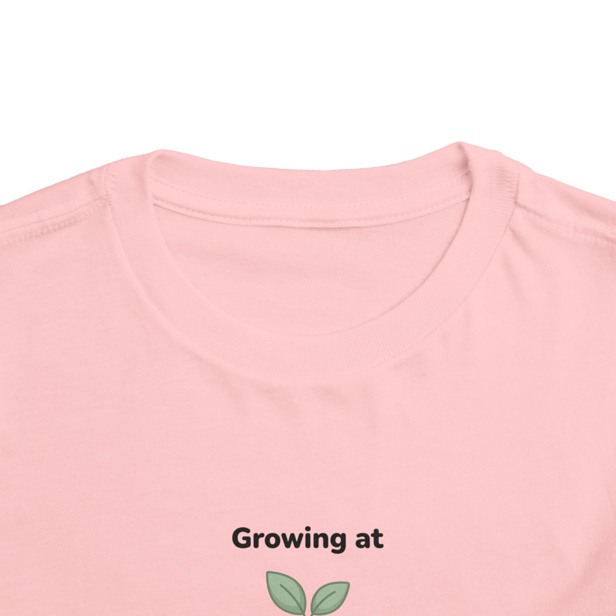 Growing at My Own Pace Toddler Shirt | Potted Plant Positive Affirmation Kids Tee